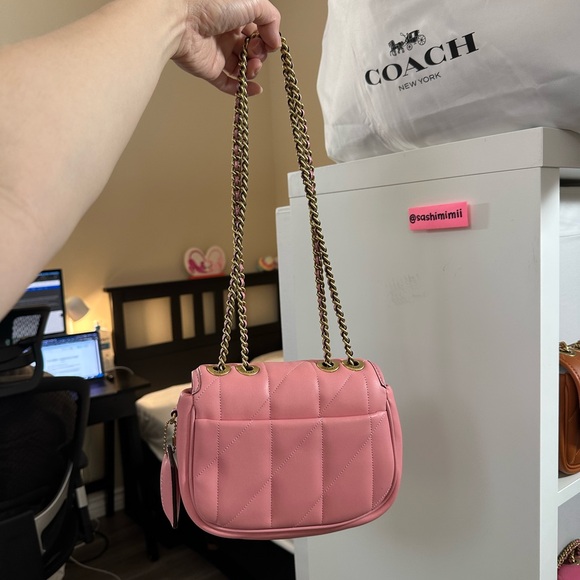NWOT Coach Pillow Quilted Madison Shoulder Bag 18 - Bubblegum Pink - Picture 2 of 9